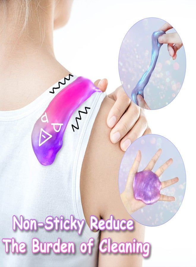 HOOLYUK 36 Packs Unicorn Slime Kit, Unicorn Party Favors for Kids, Pretty Stretchy & Non-Sticky Galaxy Slime Pack, Slime Party Favors for Girls & Boys Goodie Bag Stuffers - Image 5